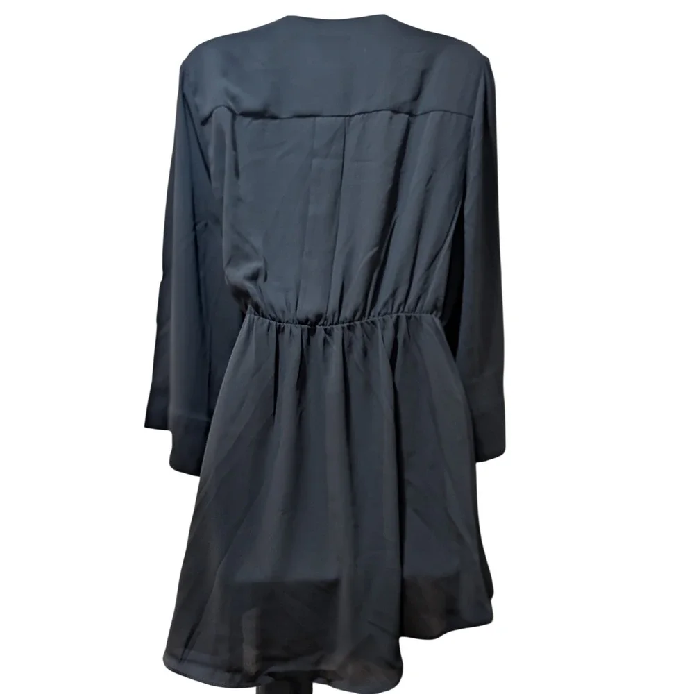 City Chic Shibara Vibes Black Wrap Midi Dress Kimono Sleeve XXS NWT - Picture 5 of 8